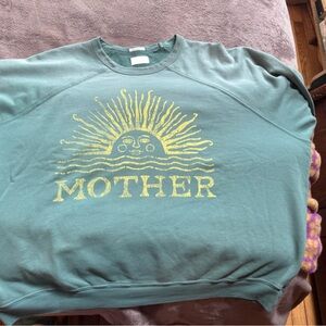 MOTHER Green and Yellow Graphic Hoodie